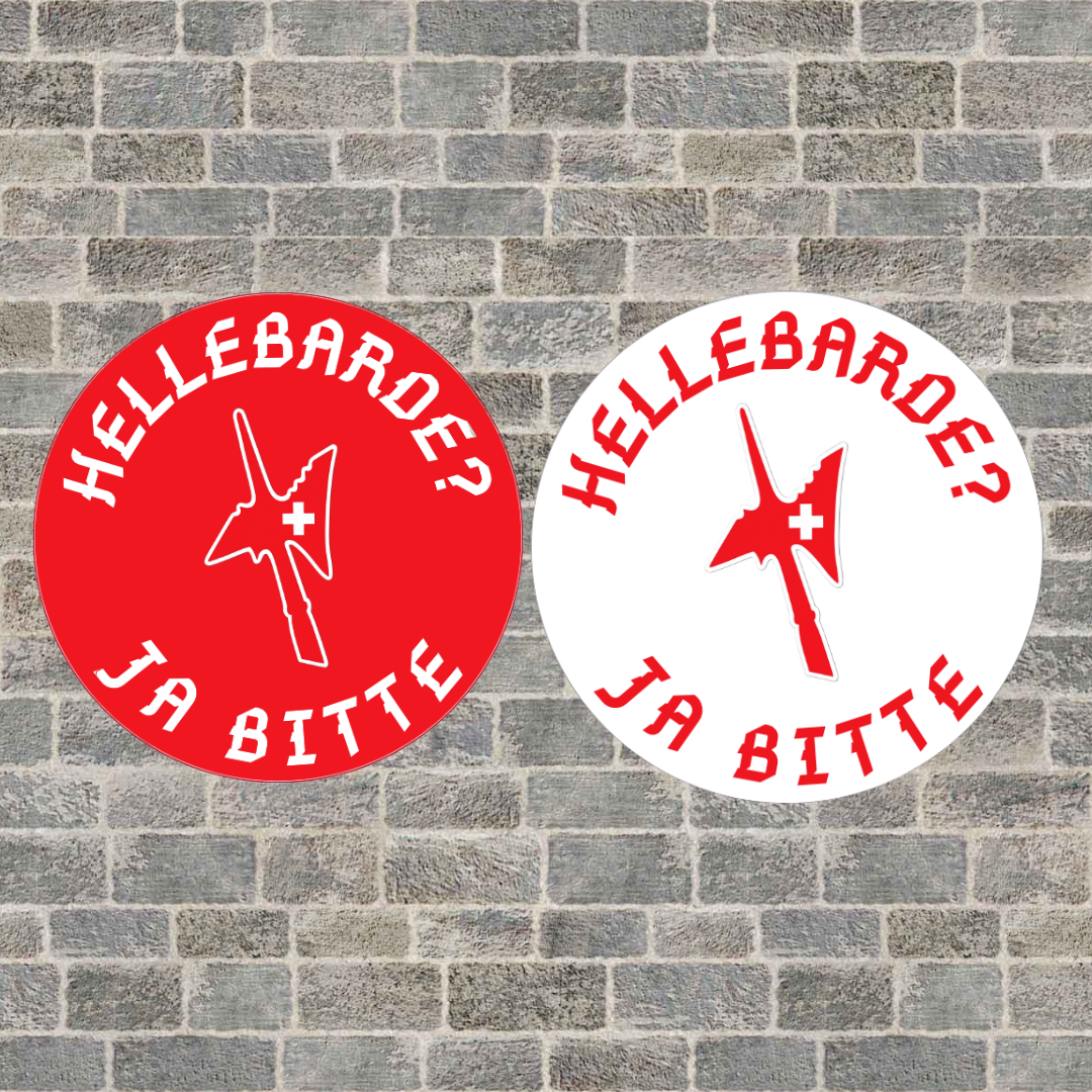 Sticker "HELLEBARDE? JA BITTE"